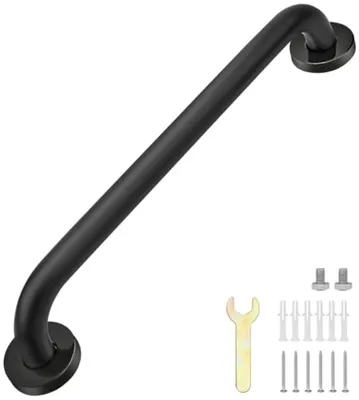 Produktbild von PromoHome® Badewannenstützgriff – 40 cm Edelstahl Haltegriff für Dusche und WC, Schwarz
