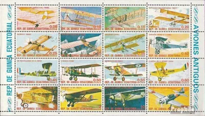Produktbild von Briefmarken Äquatorialguinea 1979 Mi 1598-M 1600 Kleinbogen (kompl. Ausg.) gestempelt Flugzeuge