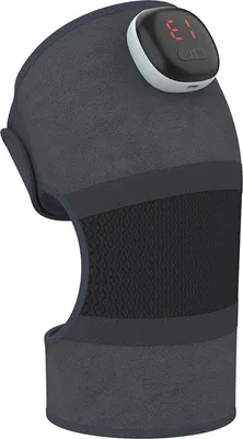 Image de INF Masseur de genou chauffant sans fil avec vibration pour soulager la douleur