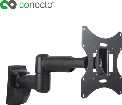 A black TV wall mount is shown against a white background.