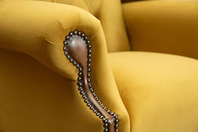 Obrázok produktu pre Dizajn Chesterfield kreslo 1 miestna pohovka čalúnenie klasické textilné pohovky