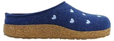 Imagen del producto de Haflinger Grizzly, zapatillas para mujer, pantuflas, sandalias, color azul, para uso diario