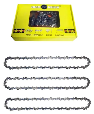 Image de Mini tronçonneuse, chaîne de remplacement, 8 pouces, 3 pièces