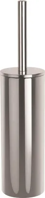 Produktbild von Spirella WC Bürste Klobürste Toilettenbürste hochwertig „NYO“ mit hygienischem Behälter Edelstahl Silber