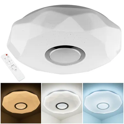Obrázek produktu pro LUMILED LED stropní svítidlo 48W 4320lm 40cm stropní světlo CCT 3000-6500K s dálkovým ovládáním bílé kulaté moderní design obývací pokoj dětský pokoj ložnice