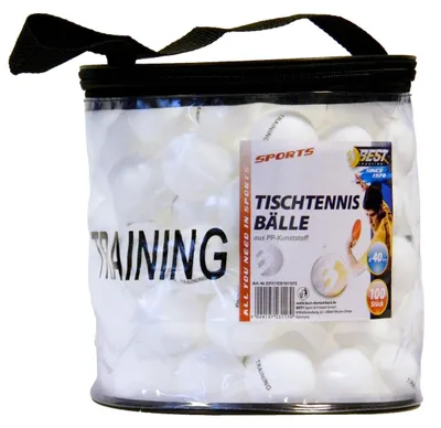 Immagine prodotto di Palline da ping pong Best Sporting, 40 mm, qualità 1 stella, 100 pezzi