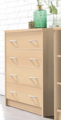 Produktbild von Kommode Holzkommode Anrichte Schubladenkommode Beistellschrank "Olli VIII" Buche