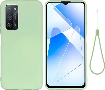 Produktbild von Mobigear Rubber Touch  OPPO A54 Silikon Hülle Backcover - Grün