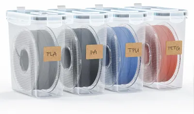 Filament Aufbewahrungsbox 4er-Pack 4,0 L wasserdicht staubdicht