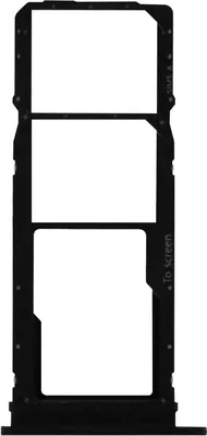 Produktbild von Clappio, Dual-SIM- und Micro-SD-Kartenhalter für Samsung Galaxy A71, Schwarz