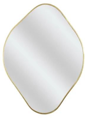 Obrázek produktu pro ZRCADLO Diamond ve zlatém kovovém rámu, 60 cm