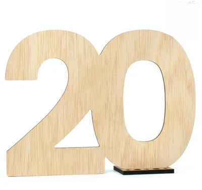 Produktbild von Glückwunschkarte 20. Geburtstag, Jubiläum, 1 Stück, für Feier