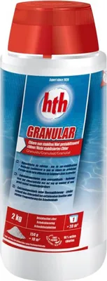 Produktbild von HTH Granular Chlor 68% 2 kg - schnell löslich anorganisch Pool Desinfektion