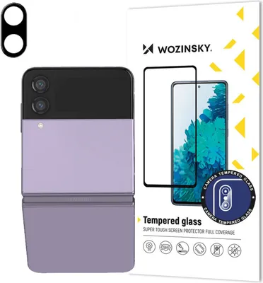 Image de Full Camera Glass verre trempé compatible avec Samsung Galaxy Z Flip 4 pour caméra 9H