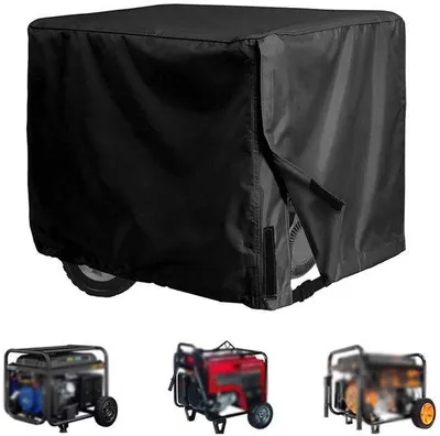 Obrázok produktu pre Univerzálny ochranný kryt na generátor, vodotesný, odolný voči slnku a prachu, 81 × 61 × 61 cm, vhodný pre väčšinu generátorov, čierny