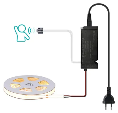 LED-Streifen mit Bewegungssensor, 3 m, warmweiß, 36 W