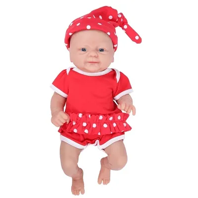 Produktbild von Silikon Reborn Babypuppen, realistische bemalte Merkmale, lebensechtes Neugeborenen-Design, 36cm (14 Zoll) Mädchen