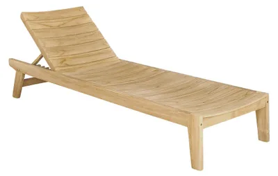 Produktbild von Sonnenliege Teakholz massiv Garten