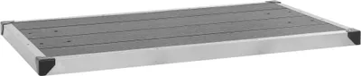 Immagine prodotto di Maison Exclusive - Vasca doccia da esterno in WPC e acciaio inossidabile, 110 x 62 cm, grigia