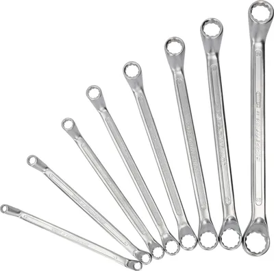 Produktbild von KS Tools COMPETITION Doppel-Ringschlüssel-Satz, gekröpft, 8-tlg.