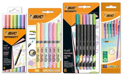 Produktbild von BIC Schrein Set, Farbe Pastell: 23 Stifte im kreativen Set
