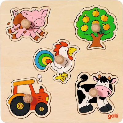 Immagine prodotto di Puzzle di pioli In campagna, goki basic.
