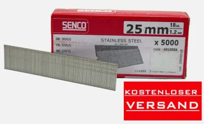 Produktbild von Senco 5000 AX13EGA AX Mini Brad 1,2 mm Länge 25 mm Edelstahl