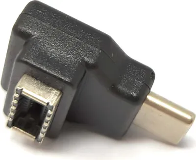 Produktbild von USB 3.1 Adapter Typ E Buchse zu Typ C Stecker Adapter in Schwarz
