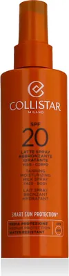 Produktbild von Collistar Tanning Moisturizing Milk Spray SPF20, Sonnenmilch, Gesicht & Körper, Flasche, Feuchtigkeitsspendend, Nährend, Schutz, Weichmachend, 200 ml, Unisex