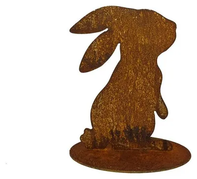 Produktbild von Rostdeko Hase Ohren hängend H17cm