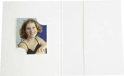 Immagine prodotto di 1x100 cartelle fototessera Daiber bianche per 3 formati fotografici