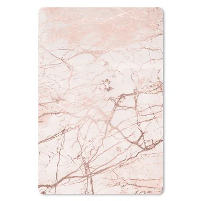 Produktbild von MuchoWow® Mauspad Mousepad Marmor - Weiß - Rosa 40x60 cm - Mousepads - Maus Mat - Pad - Mausunterlage - Schreibtisch Accesoire