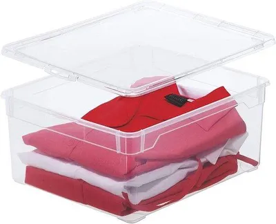 Produktbild von Famanu Aufbewahrungsbox 18 Liter stapelbar - transparent