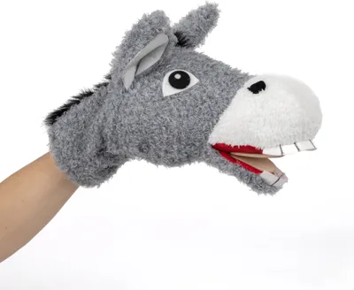 Produktbild von Handpuppe Esel 10 cm Grau, 23450A