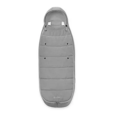Produktbild von Cybex Gold Fußsack Grey/Grey, warm bis -10°C, Teddyfleece, wasserabweisend, 4-Wege-Reißverschluss, Kinderwagen 6M–3J