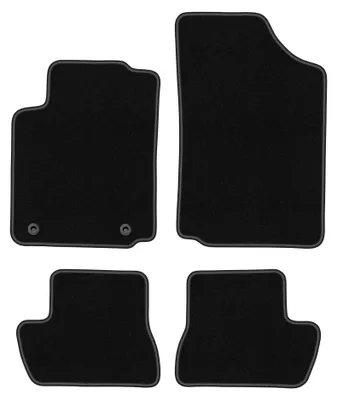 Immagine prodotto di Tappetini in moquette per Citroen C2 2003-2009 (hatchback) – set 4 pezzi, neri, su misura – Wielganizator BASIC