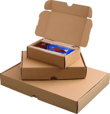 Produktbild von Maxibriefkarton braun, 25 Stück Innenmaß: 160x113x42 mm