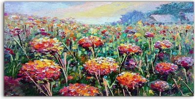 Produktbild von Coloray Acrylbild 100x50  Wandbild Acrylbilder Foto groß Kunst Malerei Farbe Blume
