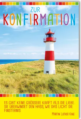 Produktbild von Konfirmation - Karte mit Umschlag - Leuchtturm
