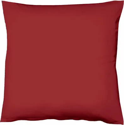 Produktbild von Fleuresse Mako-Satin-Kissenbezug uni colours, Farbe bordeaux 4580