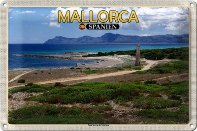 Produktbild von Blechschild Reise 30x20cm Mallorca Spanien Son Serra de Marina Meer