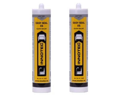 Produktbild von 2 Stück Innotec Easy Seal XS Hellgrau - Premium Silikondichtmasse - Sanitärsilikon - Dichtmasse für Innen & Außen - Silikon zum Abdichten & Verfugen