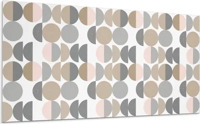 Produktbild von Geometrie Von Kreisen Und Halbkreisen – Selbstklebende Fliesen – Wandverkleidung – Wandpaneel – PVC Fliesen – Vinylflisen – PCV Flisen – Selbstklebend – Wanddeko – 6 Stück 60 x 30 cm