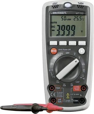 Produktbild von VOLTCRAFT MT-52 Hand-Multimeter digital Umwelt-Messfunktion CAT III 600 V Anzeige (Counts): 4000