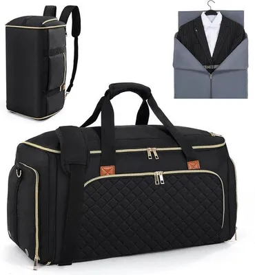 Immagine prodotto di Borsa da viaggio grande 2 in 1 nera