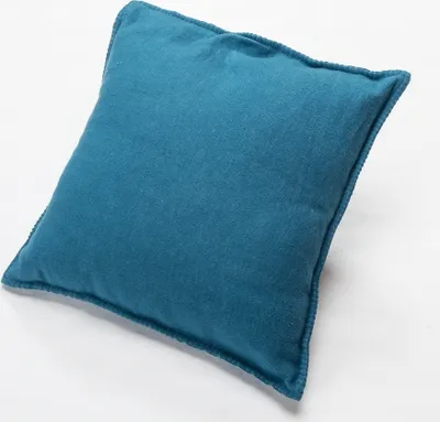 Produktbild von David Fussenegger Kissenhülle Sylt 'Uni' 50 x 50 cm Atlantik - Blau