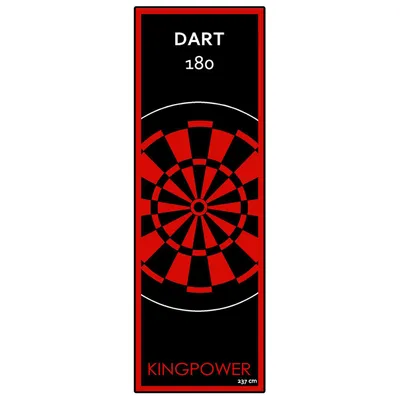 Image de Tapis Paillet Fléchettes Tournoi Fléchettes Rouge 237x80 cm Dart Kingpower