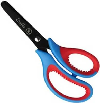 Image de Läufer Ciseaux de bricolage ergonomiques Longueur : 130 mm bleu/rouge