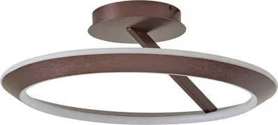 Produktbild von Lucande LED-Deckenleuchte Eldra, kaffeebraun, Ø 55 cm, CCT