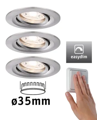 Zdjęcie produktu dla Paulmann Lampa wpuszczana LED Nova Mini Plus zestaw podstawowy obrotowy